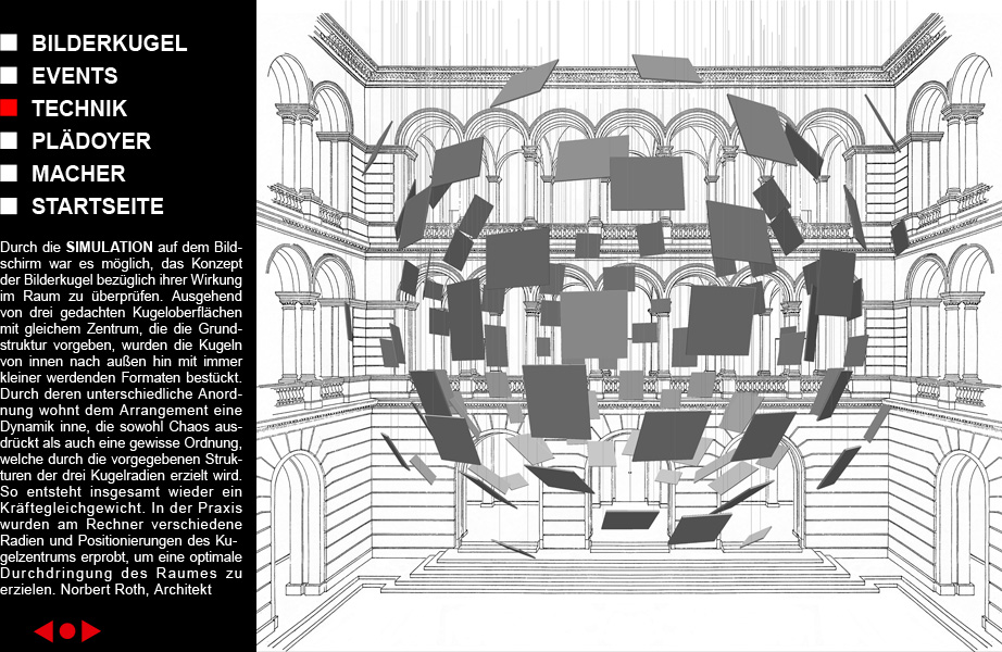 Screenshot Website Ausstellung TU Berlin, 2003, © Philipp Langer